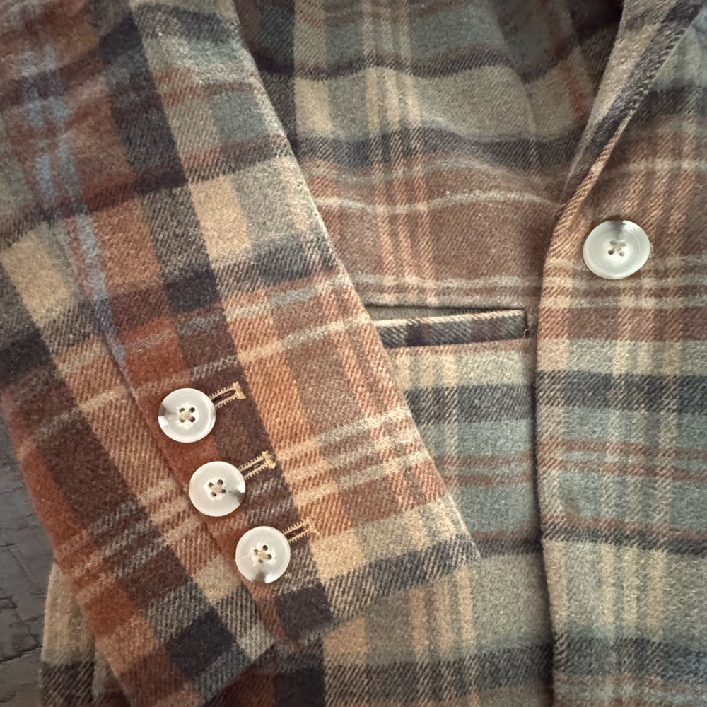 Free People Mari Plaid Double-Breasted Blazer - Picture 3 of 14